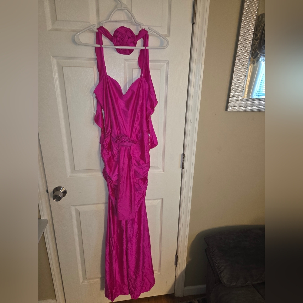 Vibrant Pink Sleeveless Dress